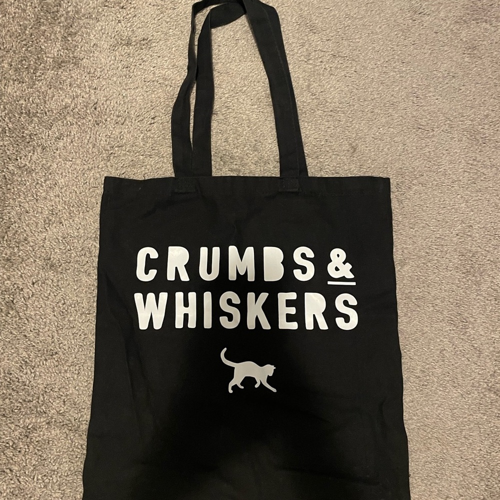 Crumbs and Whiskers Canvas Bag